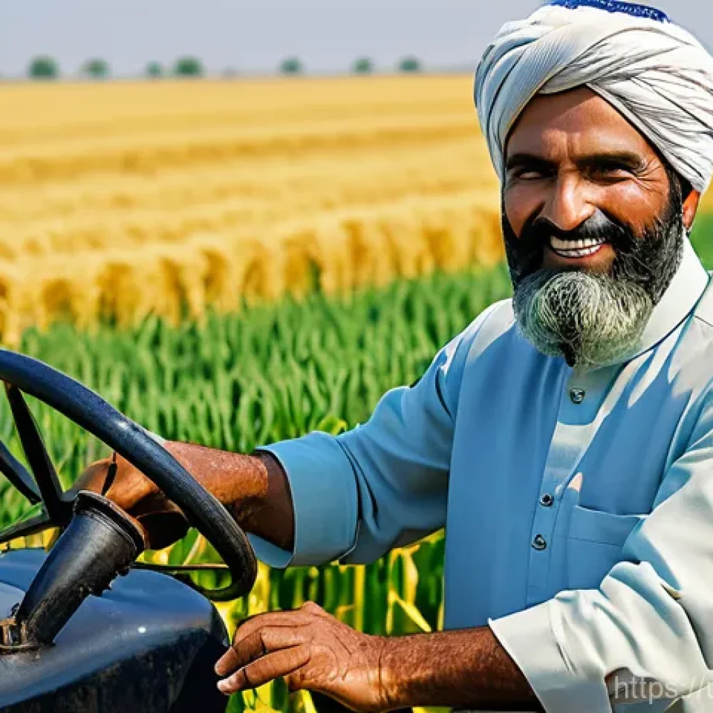농업 기계 부품 기술 - **Prompt 1: The Prosperous Farmer with Advanced Engine Parts**
"A proud Pakistani farmer, in his...