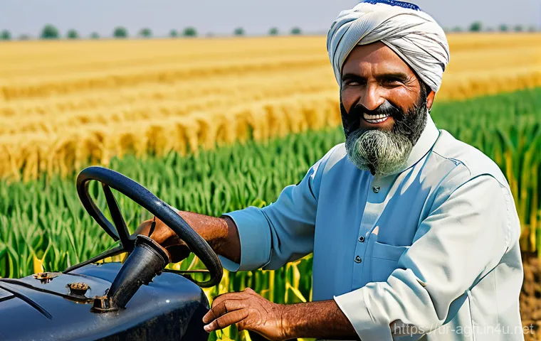 농업 기계 부품 기술 - **Prompt 1: The Prosperous Farmer with Advanced Engine Parts**
"A proud Pakistani farmer, in his...